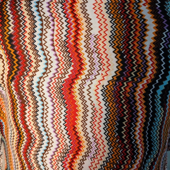 She's Cool Wiggle Print Dress 70s Style Size Medium Above Knee Gathered Waist. - Picture 2 of 12